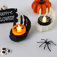 ハロウィーンの鬼手創意はろうそくの明かりを支えてデスクトップの装飾の密室を飾って道具のパーティーの雰囲気の明かりを脱出します。
