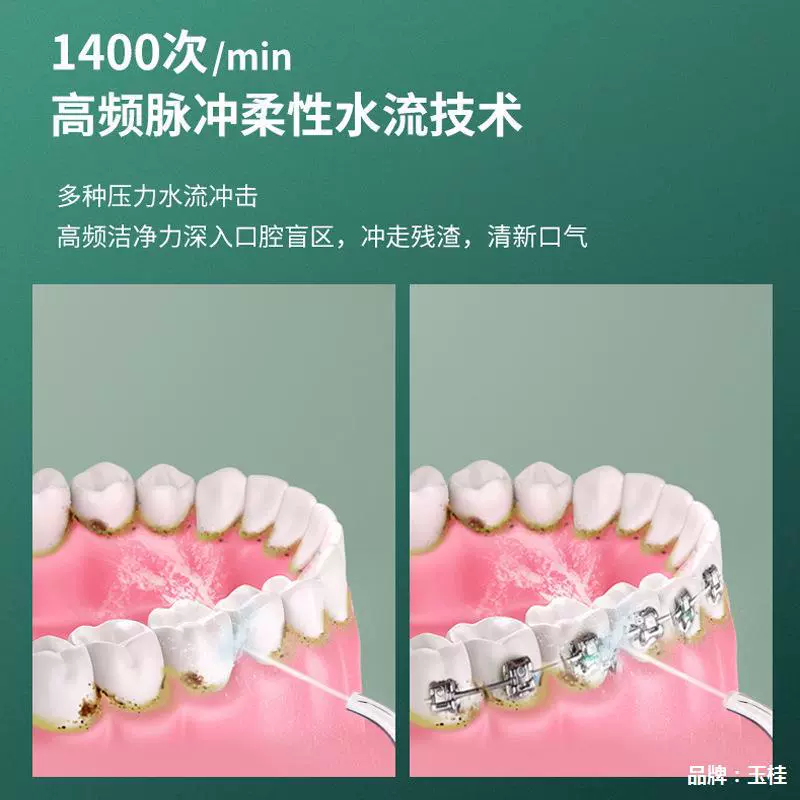Оптовая продажа электрического ополаскивателя для зубов, портативного ручного очистителя зубов, бытового очистителя полости рта, импульсного ирригатора для воды, трансграничной торговли