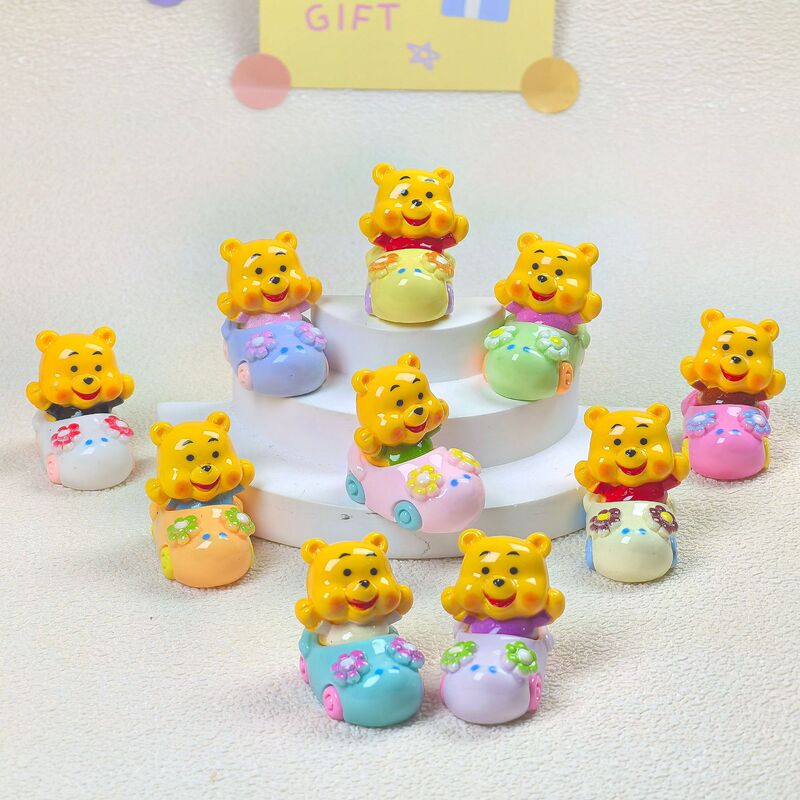卡通维尼汽车diy 饰品树脂配件摆钥匙扣潮玩批发创意萌粒卡通盲袋|undefined