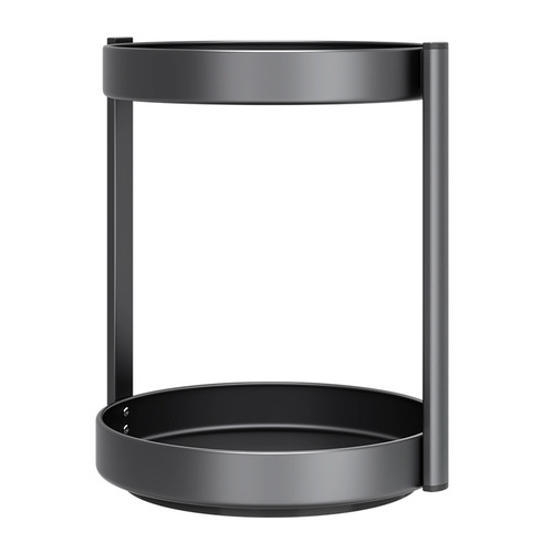 Gun gray kitchen 360-degree rotating spice rack seasoning storage shelf seasoning multi-purpose seasoning storage box stand