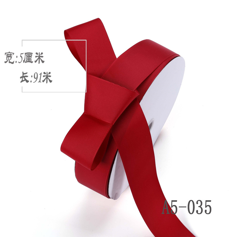 5cm de alta densidad costilla cinta ramo fruta caja de regalo embalaje color ropa embalaje borde accesorios hilo cinta