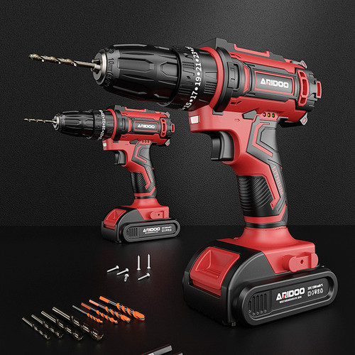 German power tools rechargeable drill lithium electric drill household multifunctional hand drill screwdriver impact drill electric transfer wholesale