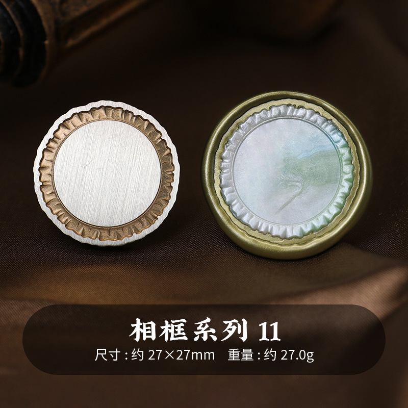 Sello de pintura al fuego cabeza de cobre Marco retro europeo Marco DE FOTOS serie especial en relieve sobre invitación fuego pintura sello cabeza