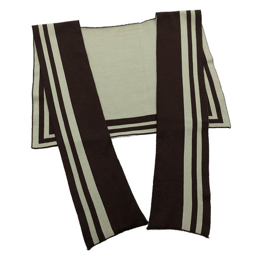 Knit Warm Autumn/Winter Striped Scarf Navy Style Cute Trendy Shirt White Dress