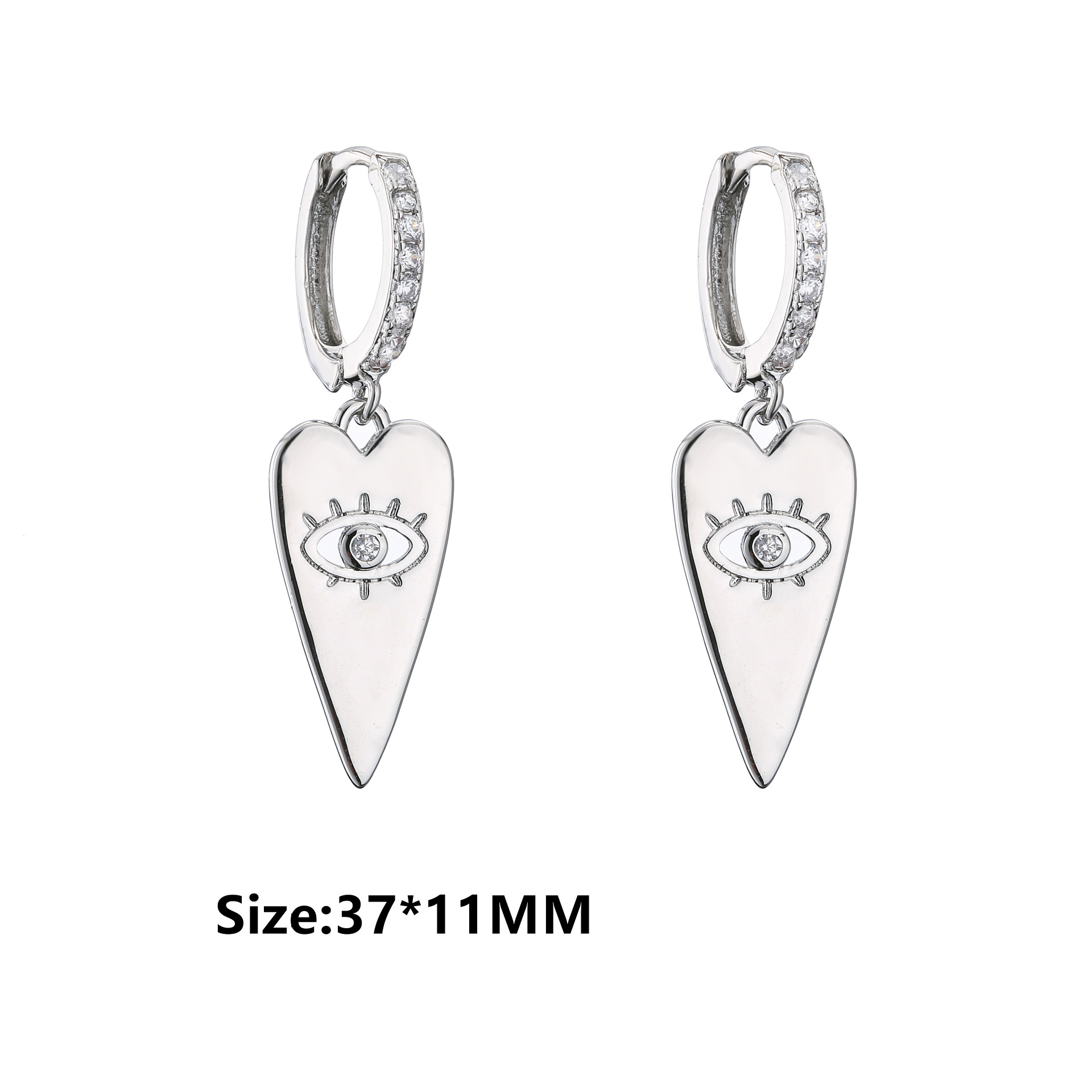 Mode Géométrique Placage Le Cuivre Zircon Des Boucles D'oreilles display picture 19