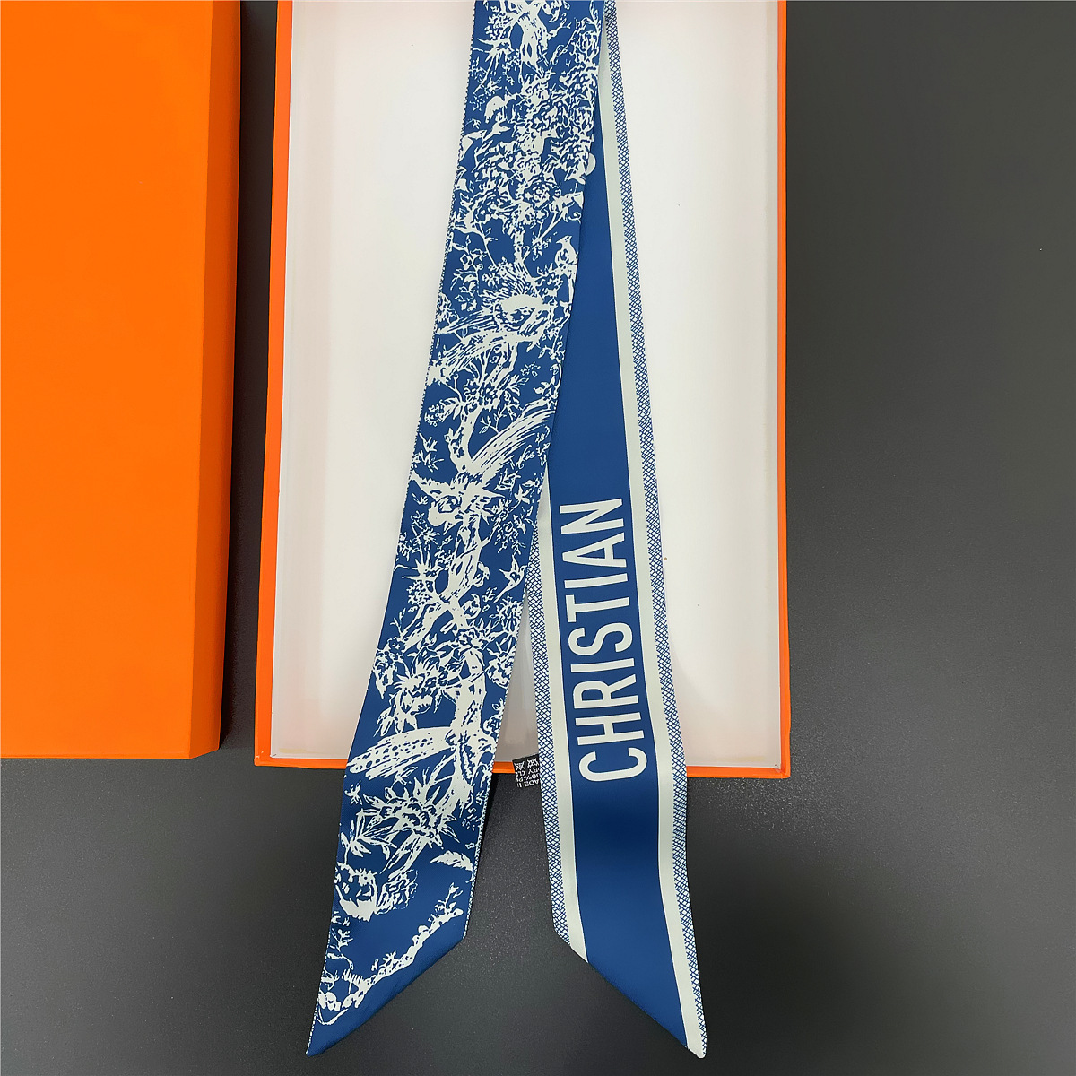 2025 nuevo estilo D bolsa atada bufanda de seda Dai Fei bolsa envuelta asa seda twilly tira larga y estrecha correa correa para el cuello cinta