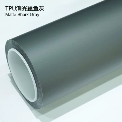 Auto Color Change Film | Satin Silk Surface Colorful Car - tpu-matte-shark-gray-1524m15m