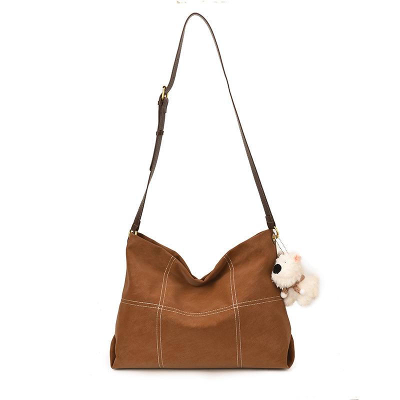 Bolsos retro retro mate de alta calidad para mujeres 2025, nueva moda de gran capacidad, bolsas de hombro, bolsas de hombro de estilo perezoso.