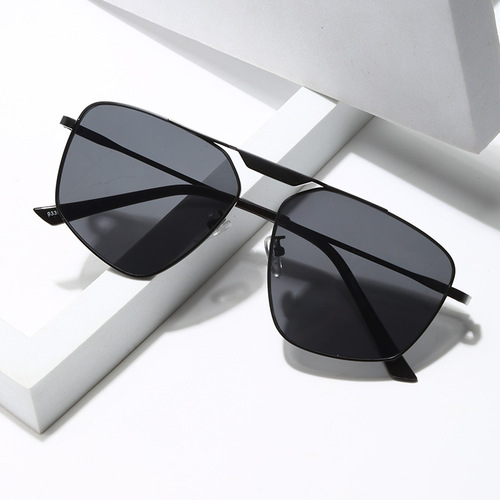 热卖双梁复古跨境男士太阳镜女士墨镜防紫外线防晒眼镜sunglasses