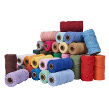 3mm包芯棉绳 DIY服装家纺装饰束口棉线绳编织绳 彩色挂毯包心棉绳