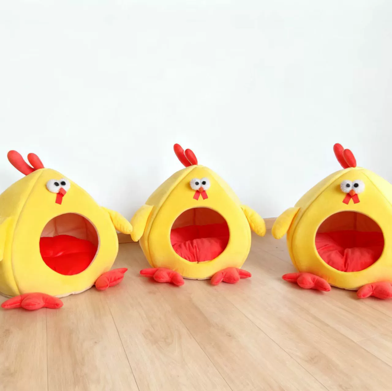 Милый вариант интернет-знаменитости Dundun Chicken Little Yellow Chicken для питомца, гнездо для кошки и собаки закрытого типа, хиты продаж на Amazon, съёмное и стирающееся гнездо