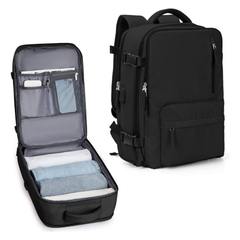 スポット卸売クロスボーダーAmazon新しいUSB充電式大容量旅行バックパック多機能スクールバッグ|undefined