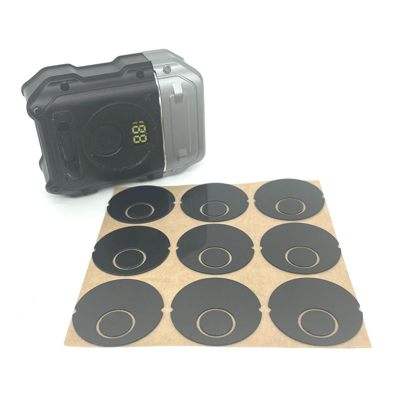 丝印定 制加工剃须刀0.65mm控制开关面板 数显PC半透黑视窗镜片