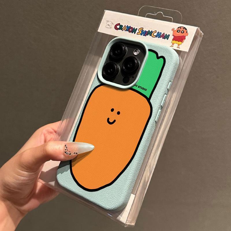 Extra Large Carrot Suitable for Apple 17Pro Mobile Phone Case Iphone16 Apple 14/13/12/11 Pebbled Soft