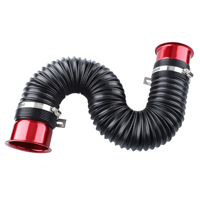 Cross-border car modification 76mm adjustable intake ventilation telescopic tube supercharged turbine intake hose guide tube
