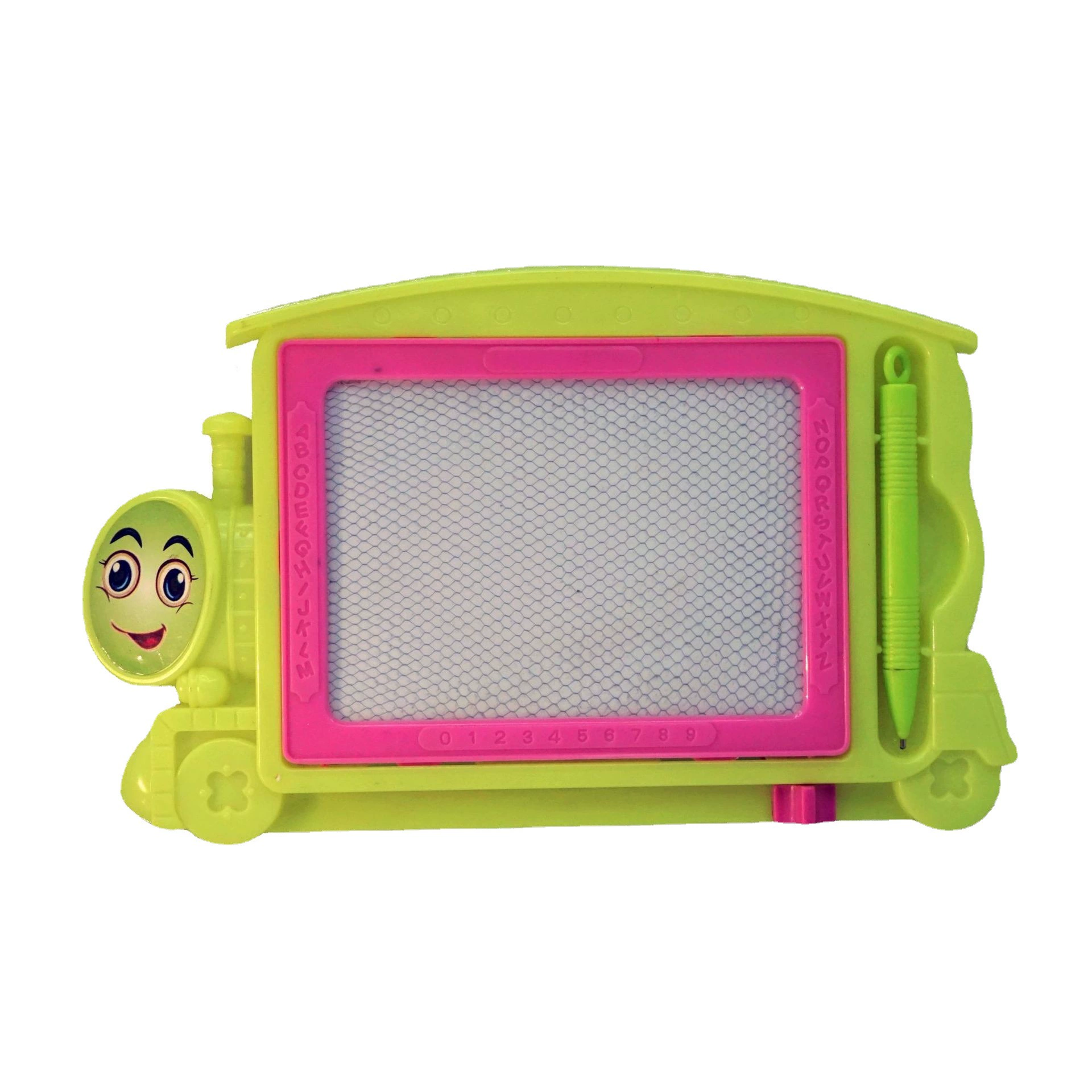 Cartoon train, magnetic erasable drawing board writing, graffiti, handmade