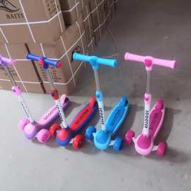 外贸新款儿童滑板车高低可调节小孩米高滑行溜溜车折叠厂家批发