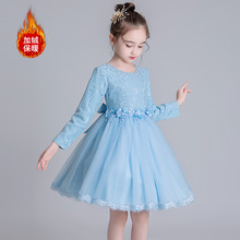 女童公主裙2019秋冬网纱礼服裙中大童装儿童3岁宝宝裙子小公主