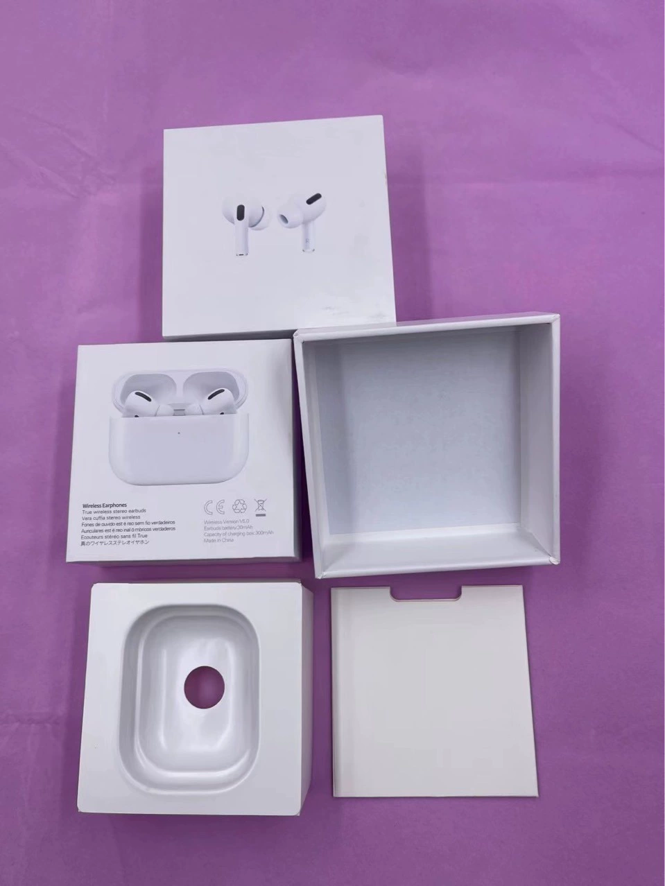 Упаковочная коробка AirPods третьего поколения, упаковочная коробка для Bluetooth-гарнитуры, подходит для коробки беспроводной Bluetooth-гарнитуры 2, 3, 4-го поколения