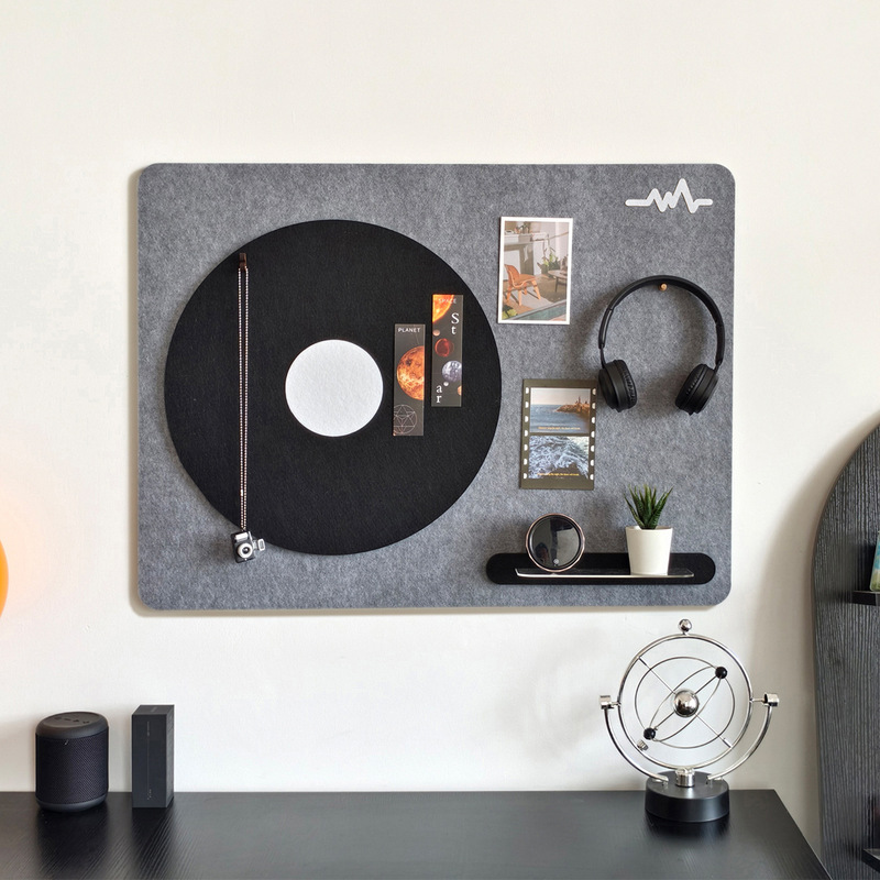 Three-Dimensional Felt Board Wall Stickers Photo Wall Background Board Display Wall Combination Photo Frame Punch-Free Storage Wall Stickers Photo Wall