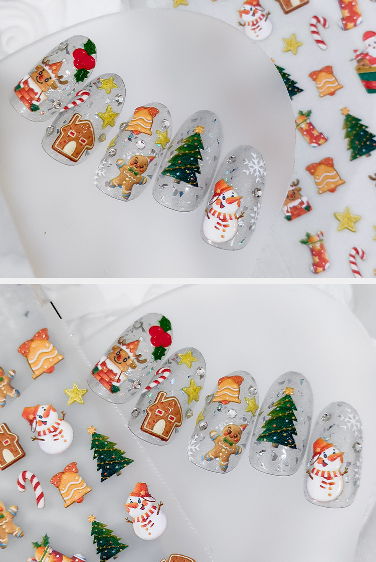 1 Set Christmas PET Elegant Lady Butterfly Nail Patches display picture 1