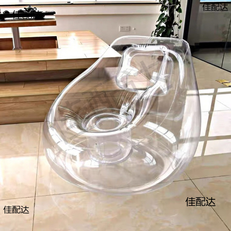Transparent Inflatable Sofa Live Broadcast Decoration Model Photo Dessert Shop Leisure Lazy Chair Air Bed Bed and Breakfast Seat Transparent Inflatable Sofa Live Broadcast Decoration Model Photo Dessert Shop Leisure Lazy Chair Air Bed Bed and Breakfast Seat