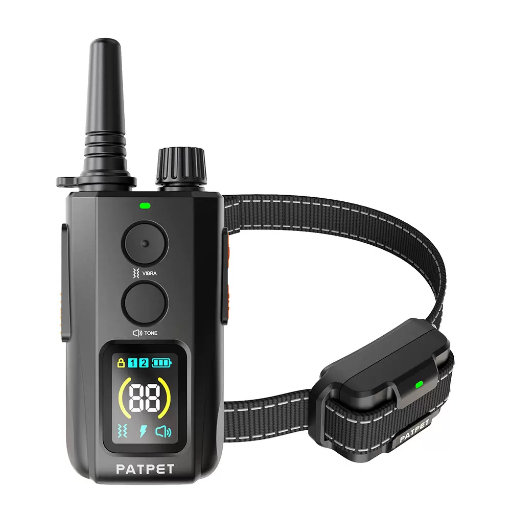 2025彩屏训狗器跨境宠物用品远距离彩屏遥控训练止吠电项圈P