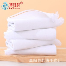现货批发酒店毛巾桑拿专用柔软  清洁毛巾洗浴民宿一次性白色毛巾