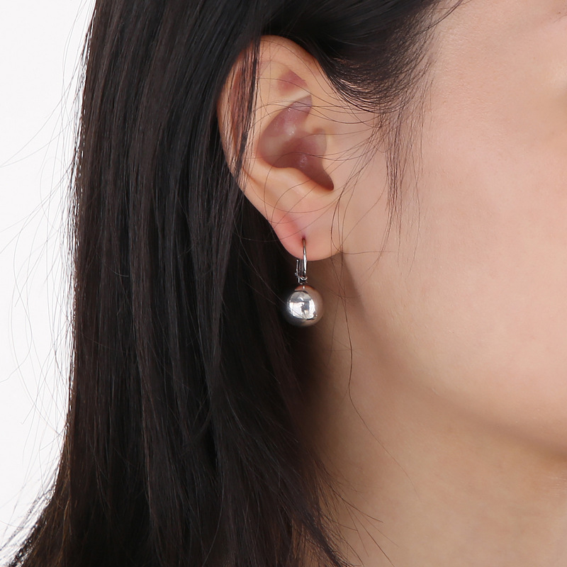 Women'S Gender PVD Coated 18K Gold Plated Geometric Titanium Steel Fashion Waterproof Non Tarnish Earrings