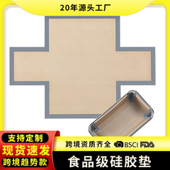 耳掛け長方形シリコンベーキングマット特殊形状トーストマットベーキングトレイ用高温耐性ノンスティックオーブンベーキングトレイマット