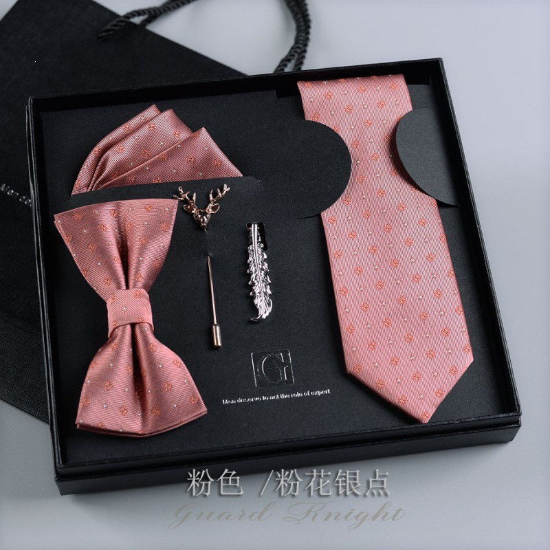 Caja de regalos de boda de novio formal europeo y americano corbata casual coreana para niños regalos de San Valentín sin golpear image 33