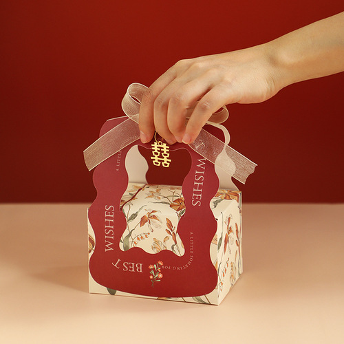 Wedding candy box 2024 new European style wedding souvenir candy packaging bag high-end gift box empty box