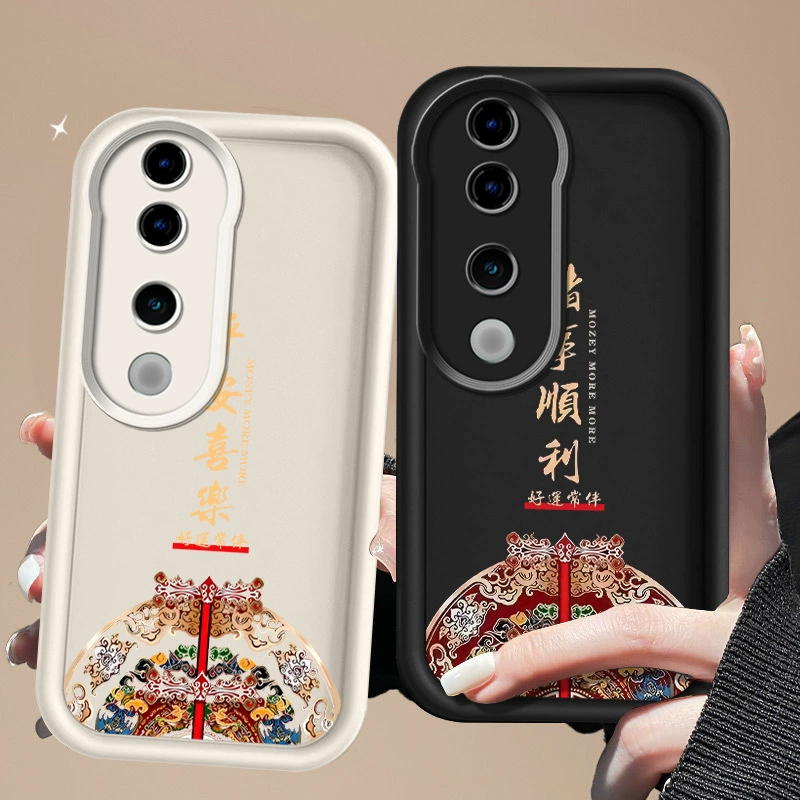 Ping An Xile suitable for vivoS19 mobile phone case iQOONeo12 soft glue Y100 cartoon simple all-inclusive edge anti-fall