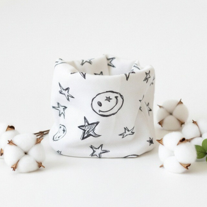 White smiley face five stars