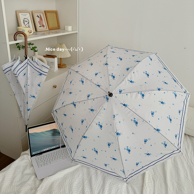 The Fairy Umbrella That Can Fit into Monet's Garden! Reinforced Long-Handled Umbrella with Increased Wind Resistance, Automatic Dual-Use for Sun and Rain, Straight Pole Umbrella The Fairy Umbrella That Can Fit into Monet's Garden! Reinforced Long-Handled Umbrella with Increased Wind Resistance, Automatic Dual-Use for Sun and Rain, Straight Pole Umbrella