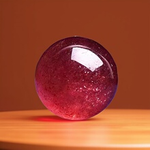 收藏级老矿冰种鸽血红草莓晶圆珠水晶散珠DIY手串饰配件