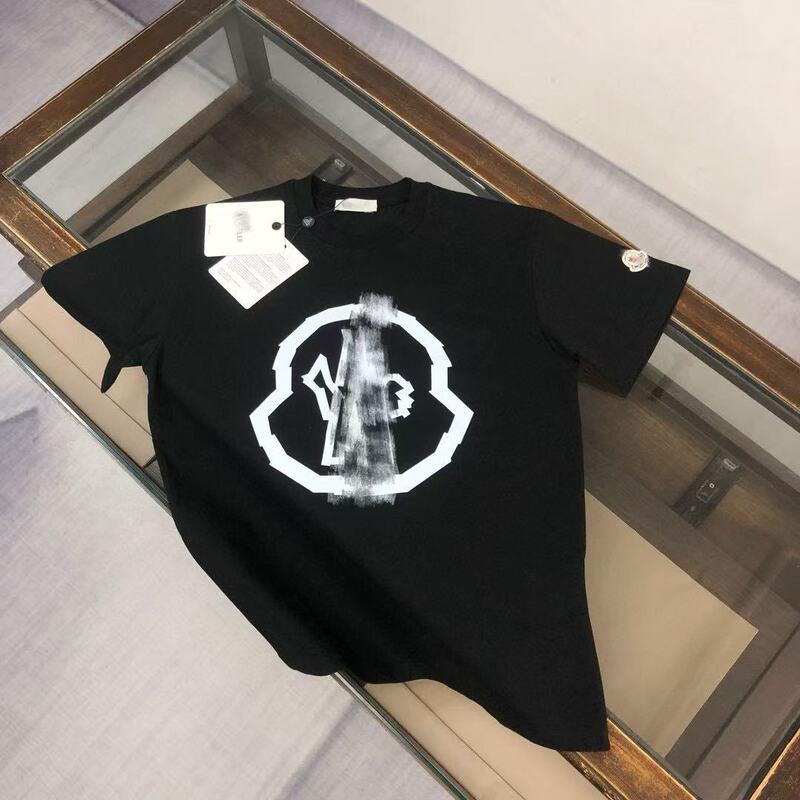 新型ヒップホップフロップモン蒙満印cler口マジックテープ半袖男女同一タイプtシャツカップル服|undefined