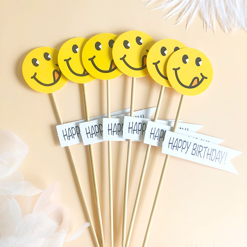 Celebritad en línea ins amor osos decoración de pastel de bandera dibujos animados HBD niños feliz cumpleaños postre vestido plugin