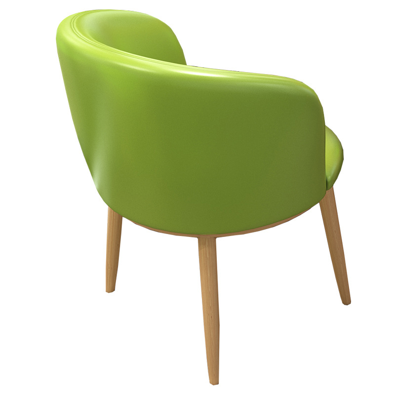 에메랄드 그린 가죽 의자