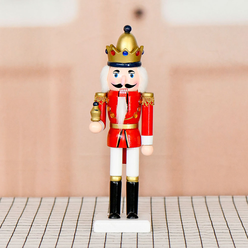 2022 New 25cm Red Body White Feet King Nutcracker Christmas Decoration European Style Home Furnishing Creative Small Ornaments 2022 New 25cm Red Body White Feet King Nutcracker Christmas Decoration European Style Home Furnishing Creative Small Ornaments