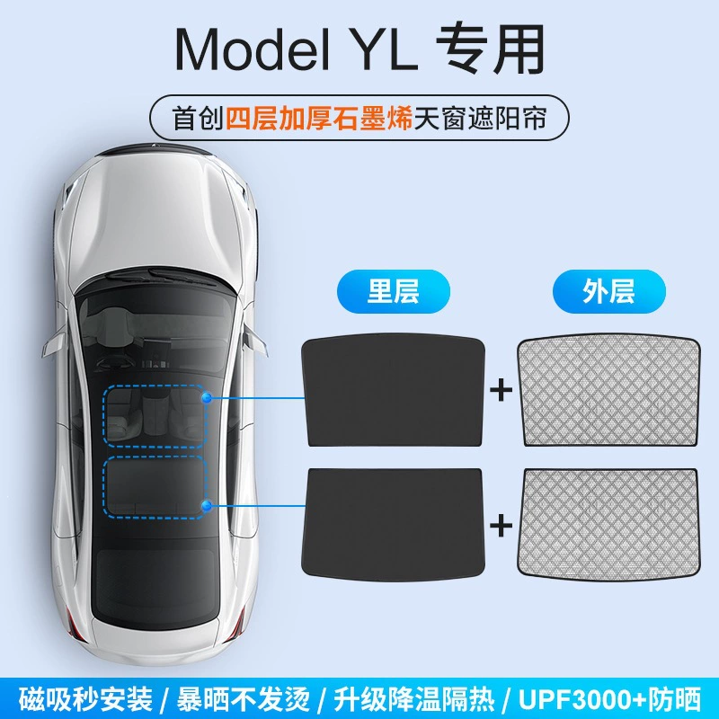 Tesla, curtain, cooling canopy, increased thickness, new version, sun protection