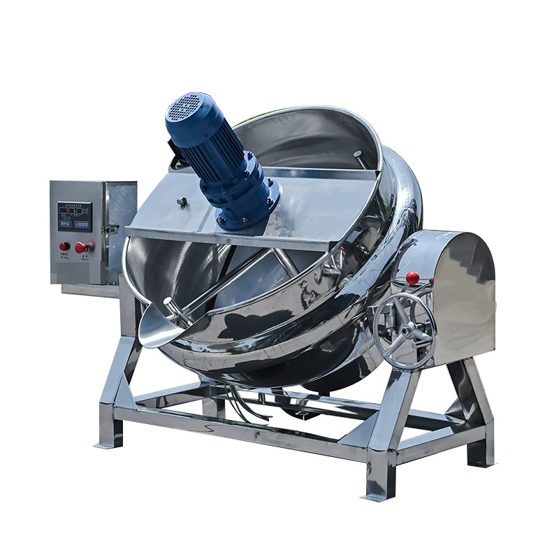 Кастрюля для приготовления сиропа из боярышника в сахарной глазури, паровая нагревательная кастрюля с мешалкой, скребковое дно для предотвращения обжигания.