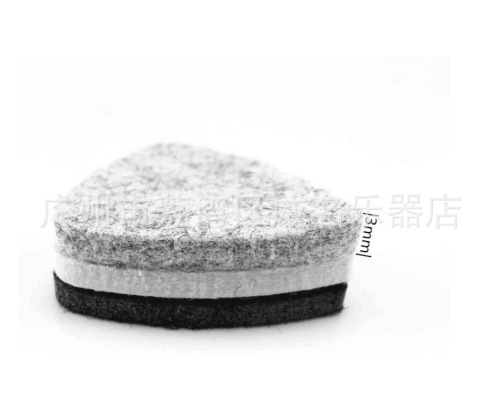 Ukulele special pick, wool shrapnel, special guitar pick, Ukulele pick gray