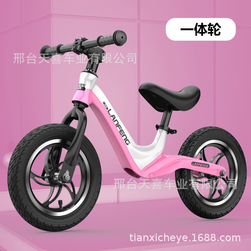 Coche de equilibrio para niños sin pedal 1-3-5-6 años bebé bicicleta deslizante scooter de 12/14 pulgadas para niños y niñas