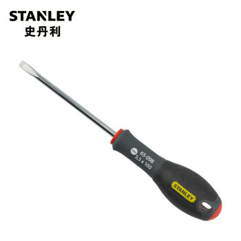 史丹利（Stanley）三色柄一字螺丝批 5.5x100mm 65-098-14