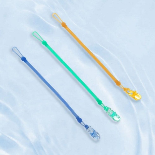 Factory direct sales silicone anti-fall chain baby pacifier teether play mouth bite anti-fall silicone chain