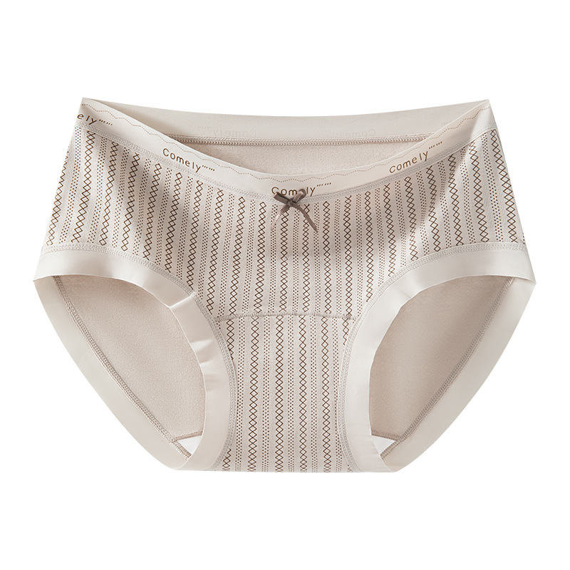 2025 nueva serie con estampado de leopardo pequeño, entrepierna de algodón puro, entrepierna antibacteriana, cintura media, sin costuras, cadera, calzoncillos de mujer sexy