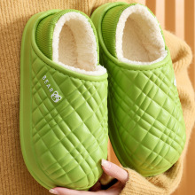 现货情侣款男女包跟小熊棉拖鞋女冬季外穿网红棉鞋防水加绒月子鞋