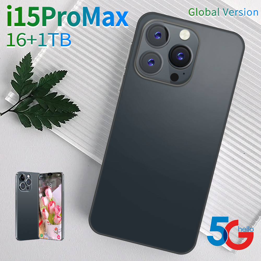 新款跨境i15proMax低价现货3G安卓6.7寸屏16+1TB智能手机外贸批发