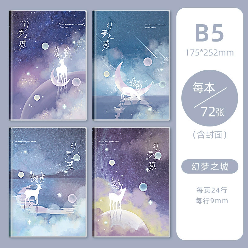 四方伙伴 Laptop, high quality book for students, fresh notebook, increased thickness